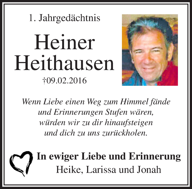  Traueranzeige für Heiner Heithausen vom 12.02.2017 aus trauer.mein.krefeld.de