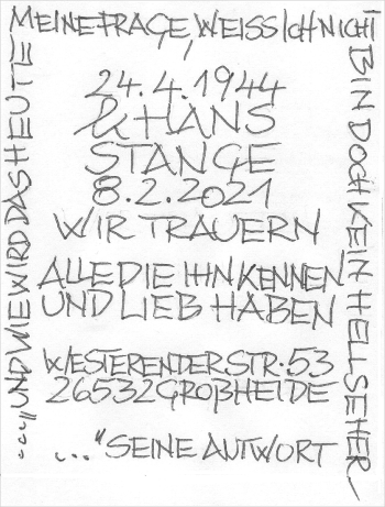 Traueranzeige von K. Hans Stange von trauer.duesseldorfer-anzeiger.de