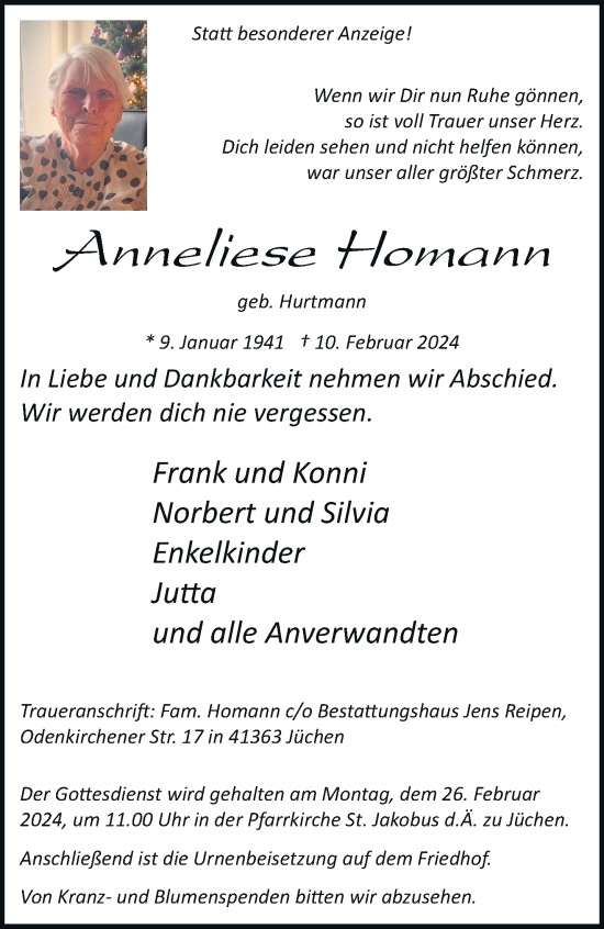 Traueranzeige von Karin Reiß von trauer.stadt-kurier.de