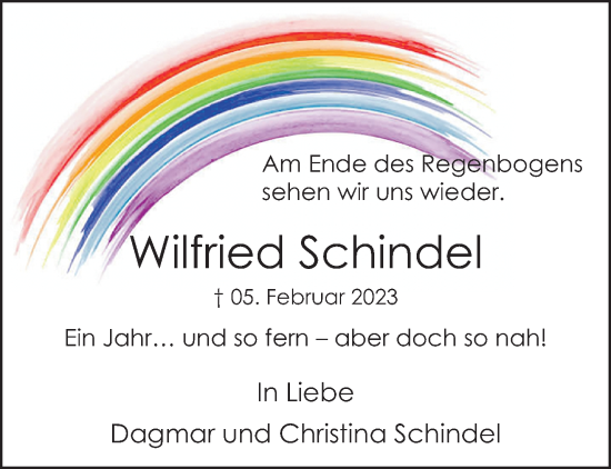 Traueranzeige von Wilfried Schindel von trauer.extra-tipp-moenchengladbach.de