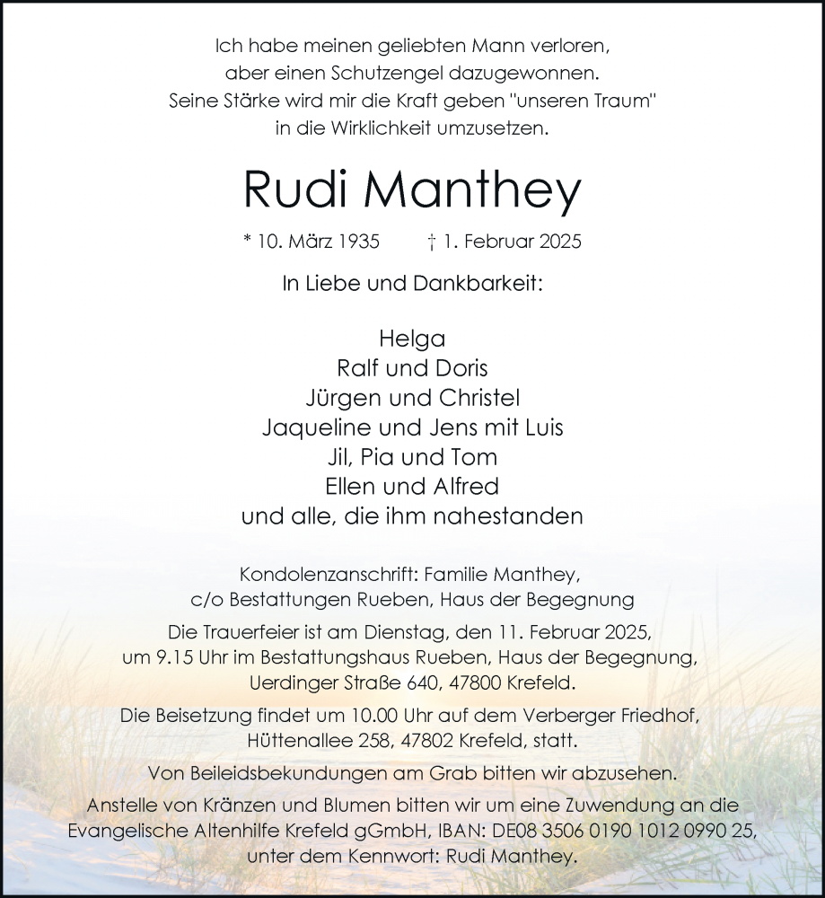  Traueranzeige für Rudi Manthey vom 09.02.2025 aus trauer.extra-tipp-moenchengladbach.de