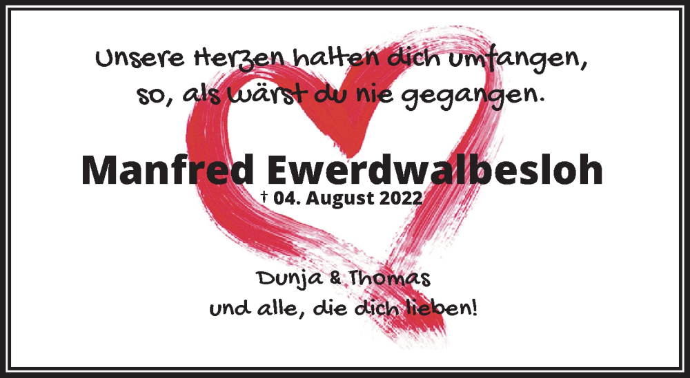 Traueranzeige für Manfred Ewerdwalbesloh vom 03.08.2025 aus trauer.extra-tipp-moenchengladbach.de