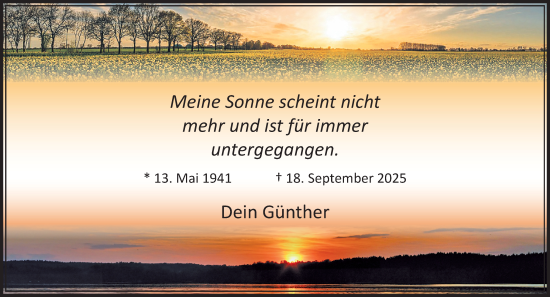 Traueranzeige von In Gedenken  von trauer.panorama-anzeigenblatt.de