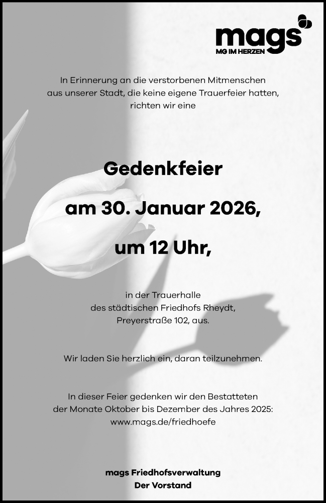  Traueranzeige für 7964933_1  vom 25.01.2026 aus trauer.panorama-anzeigenblatt.de